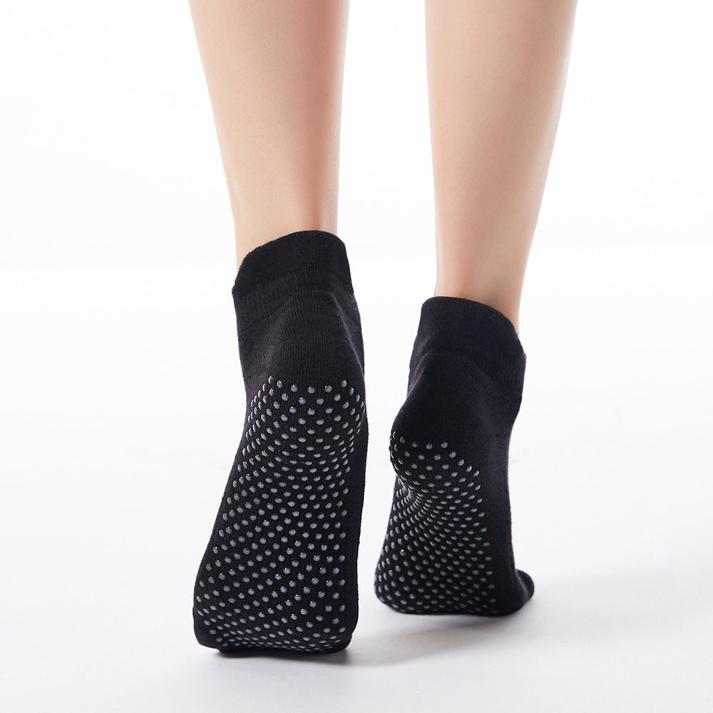 Non Slip Yoga Socks for Women's Pilates - Grip Enhancing with Towel Bottom