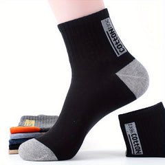 6 Pairs Men's Sports Socks Short Crew Deodorant Breathable Outdoor Socks
