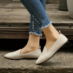 Women's Pointed Toe Ballet Shoes Lightweight Walking Flat Shoes