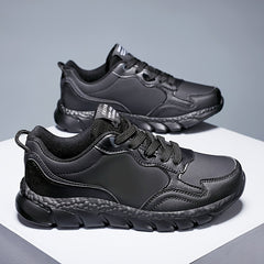Waterproof Non-slip Running Shoes PU Leather Casual Sneakers Women's Footwear