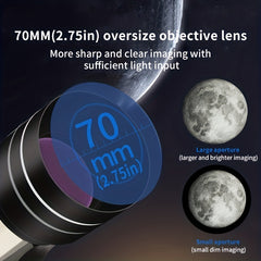 High-Def Astronomical Telescope 150x Magnification Coated Lens