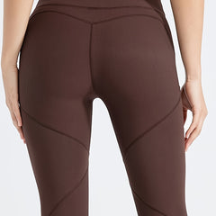 High Waist Rib Knit Tummy Control Yoga Leggings Women's Activewear