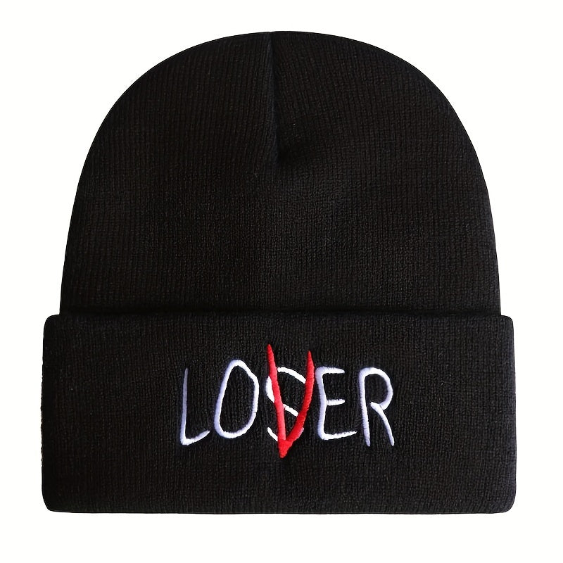 Embroidery Knitted Beanie Hat for Men & Women