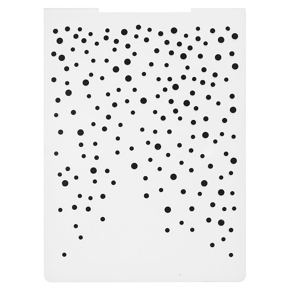 1pc Round Dot Wall Brick Plastic Concave convex Embossing Machine Template
