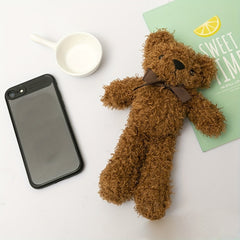 Little Bear Long Haired Teddy Bear Plush Toy Doll Pillow Girls Birthday Gift
