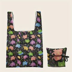 Eco Friendly Folding Shopping Bag Portable Square Bag Polyester Storage Bag