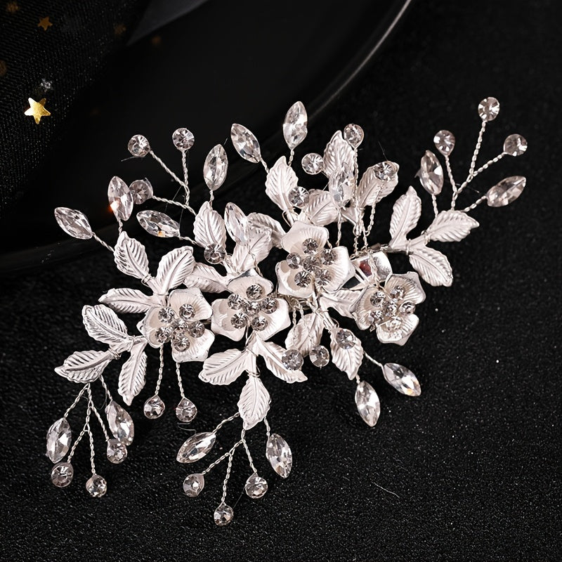 Golden Flower Hairclip Bridal Hairpin Wedding Hair Ornament