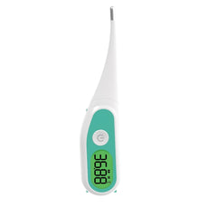LCD Digital Thermometer Record 10 Groups Data High Temp Buzzer Alarm