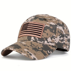 Men's Camo American Flag Baseball Cap