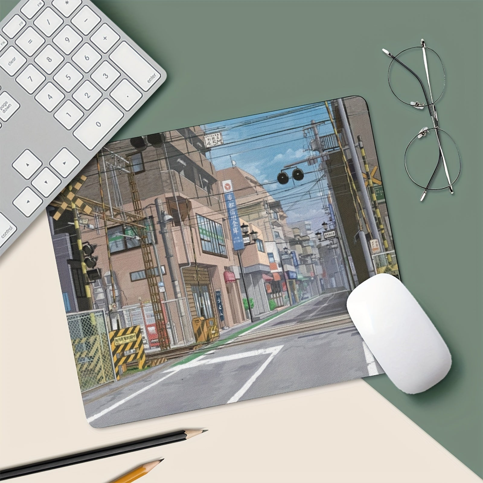 Japanese Street Culture Mouse Pad Non Slip Rubber Base Waterproof Mouse Mat