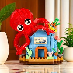 Micro Bead Building Blocks Octopus Marine Animal DIY Educational Toy