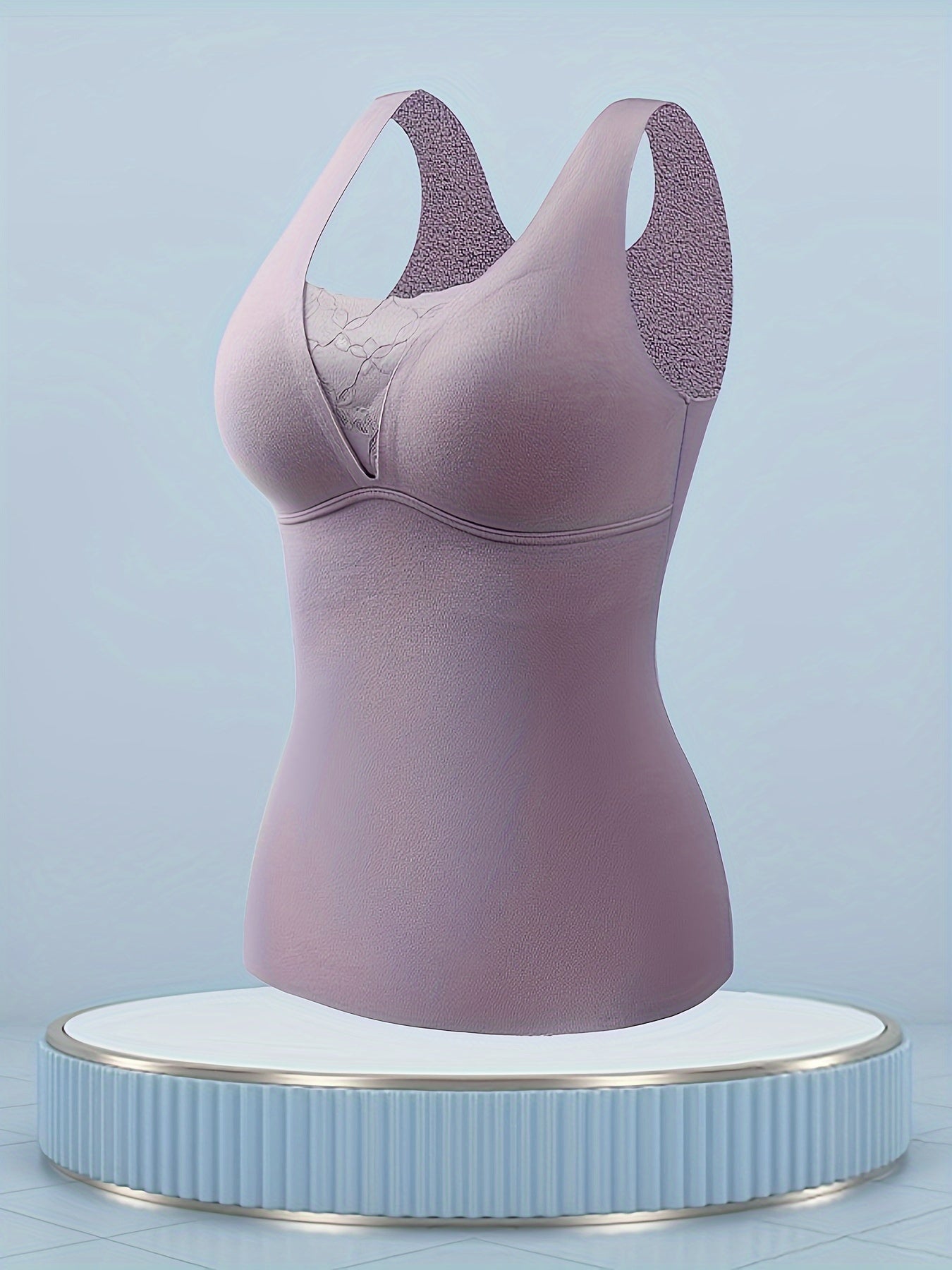 Lace Thermal Underwear Sleeveless Top Soft & Comfortable Women's Lingerie