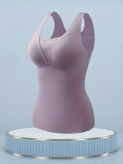 Lace Thermal Underwear Sleeveless Top Soft & Comfortable Women's Lingerie
