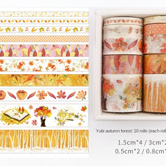 10 Rolls Hand Account Sticker Materials Tape Set