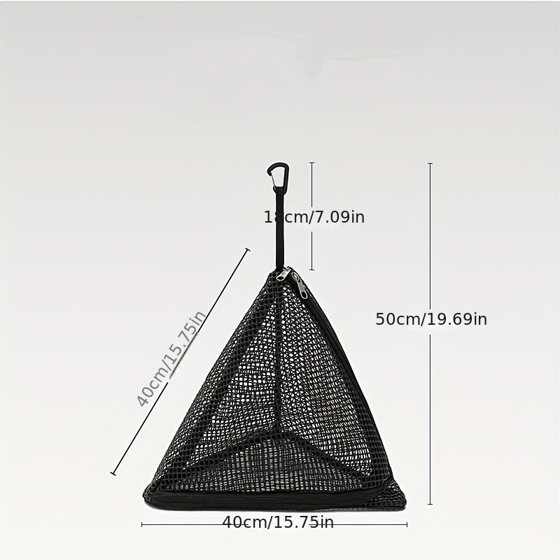 Durable Triangle Hanging Bag Mesh Hanging Basket Net