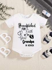Baby Hand Picked For Earth By Great Grandpa In Heaven Onesie