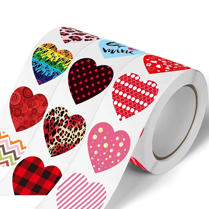 500pcs 1 inch Stickers - Gift Decoration Stickers - Crafts - 8 Patterns - Sealed