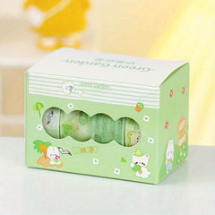 4pcs Cartoon Milk Washi Tape Set Small Fresh Japanese Sticker