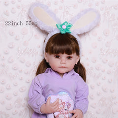 22 Inch Realistic Newborn Baby Doll Reborn Baby Dolls for Girls Boys