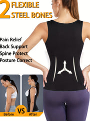 Shaping Tank Top Waist Trainer Tummy Control Open Bust Top