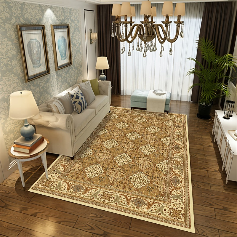 European Style Modern Geometric Area Rug Light Color