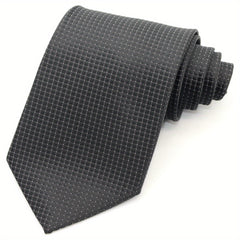 Men's Classic Plaid Style Business Tie in Box Packaging