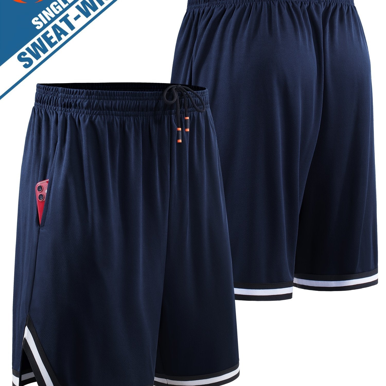 Men's Breathable Basketball Shorts Quick Drying Running Shorts