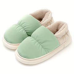 Men's Soft Plush Cozy House Slippers Anti-skid Slip-on Shoes