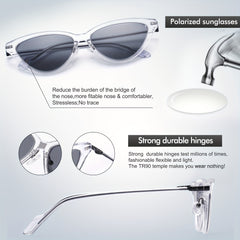 Men's Cat Eye Frame Sunglasses for UV Protection