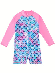 Adorable Girls Mermaid Swimsuit for Pool Fun