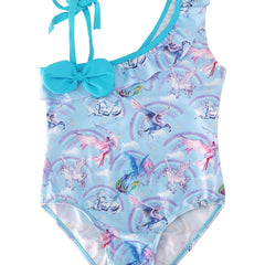 Toddler Girls Unicorn Graphic One Piece Swimsuit