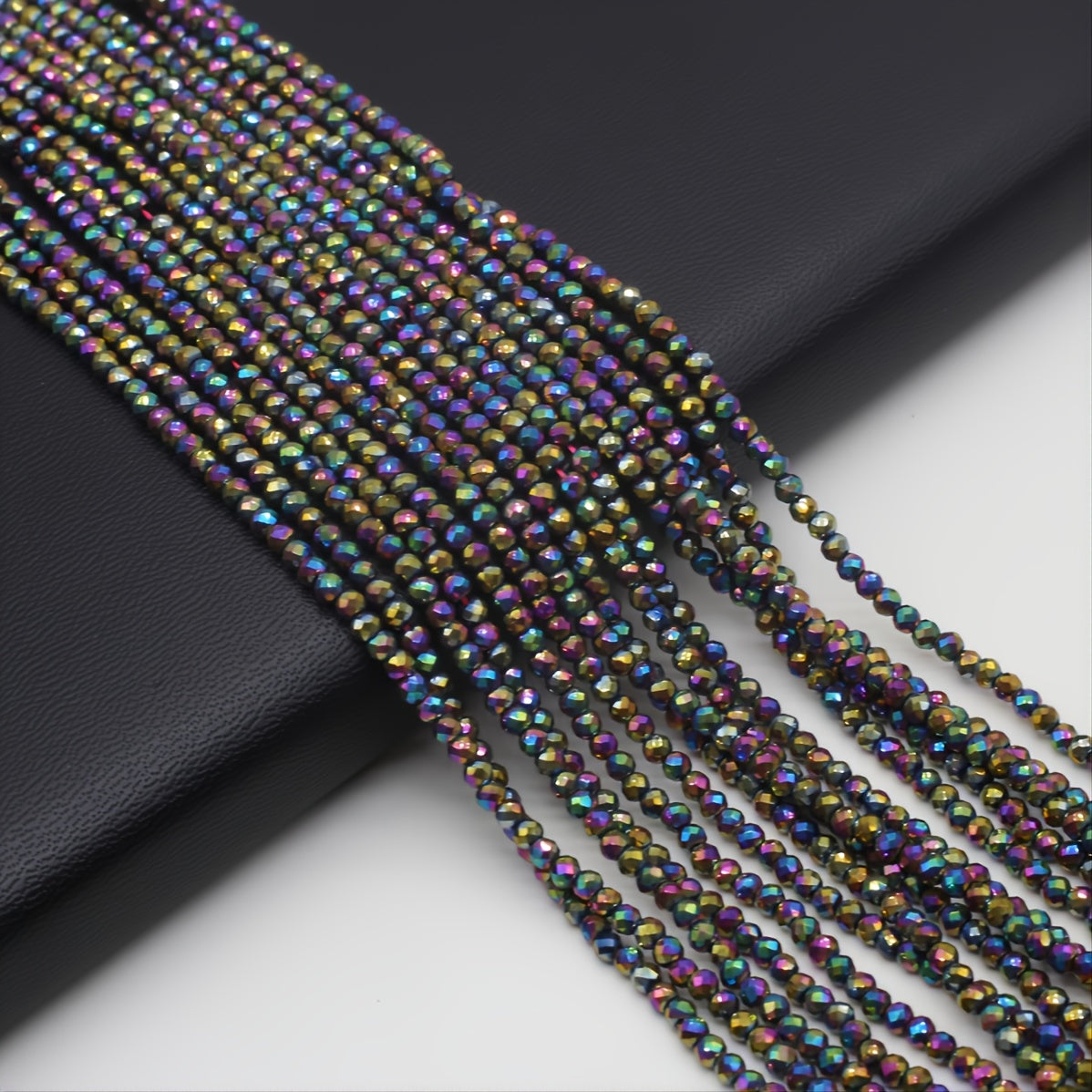 Colorful Spinel Painted Faceted Small Beads Beaded Length 15''