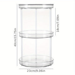 1pc 1 2 3 Layer 25 4 Cm Clear Non Skid Lazy Susan Organizers Turntable Rack