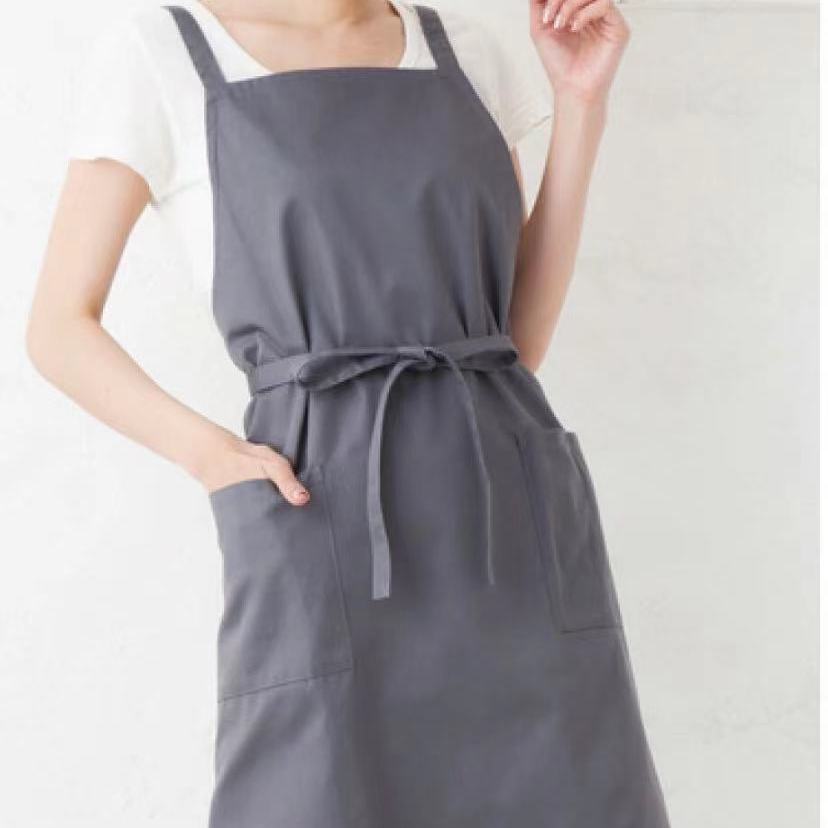 Waterproof Bib Apron with Adjustable Neck Strap and Pockets