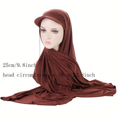 Women's Lightweight Hoodie Scarf Hat Turban Hijab Ramadan