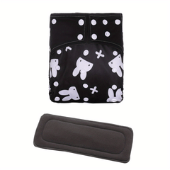 1pc Reusable Adjustable Washable Diaper + Bamboo Charcoal Insert