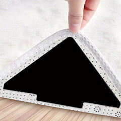 Double Sided Rug Tape Non Slip Reusable Washable Carpet Floor Mat Wall - 12 Pcs