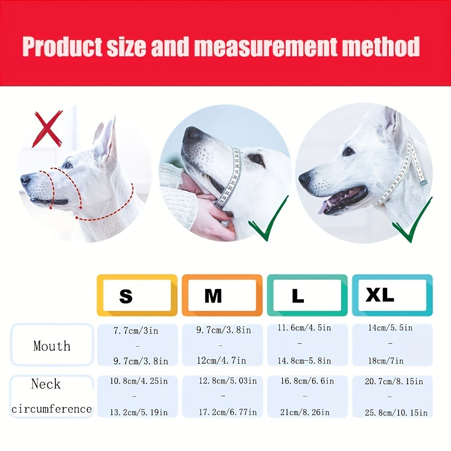 Adjustable Nylon Dog Muzzle For Small-Medium-Large Dogs