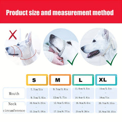 Adjustable Nylon Dog Muzzle For Small-Medium-Large Dogs