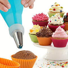 38pcs Stainless Steel Piping Nozzle Set with Storage Box for Baking