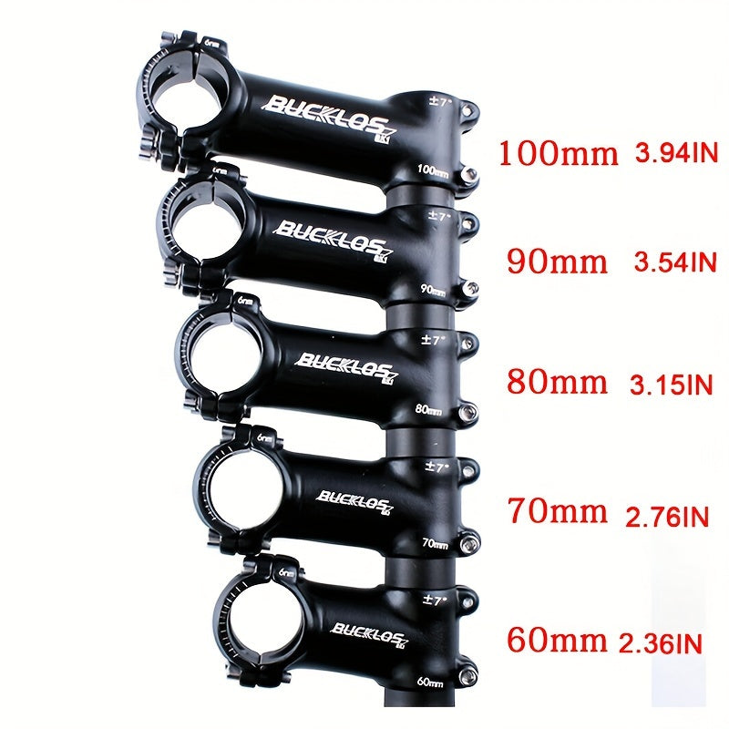 BUCKLOS 7 17 22 Degree Bike Handlebar Stem 60-100mm Road Mountain Bicycle Stem