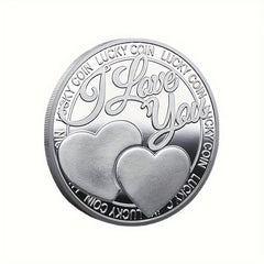Love Pattern Lucky Coins For Men Women