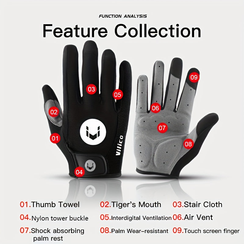 Breathable Non-slip Touch Screen Gloves for Outdoor Activities