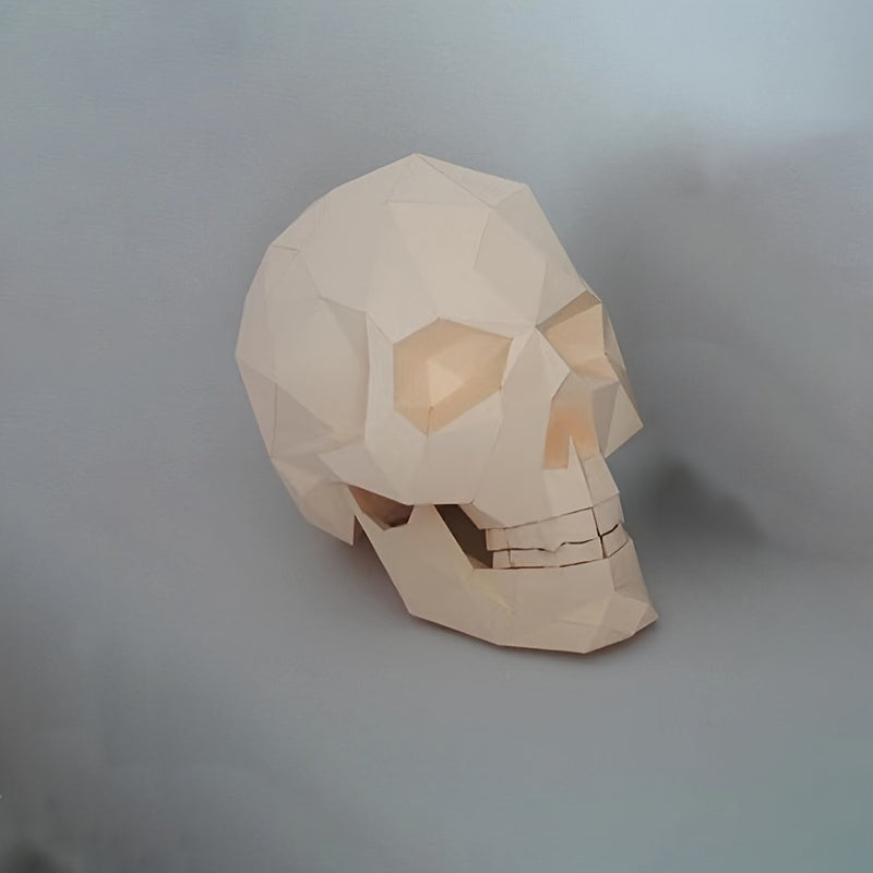 3D Skeleton Head Paper Model Medical Office Decoration