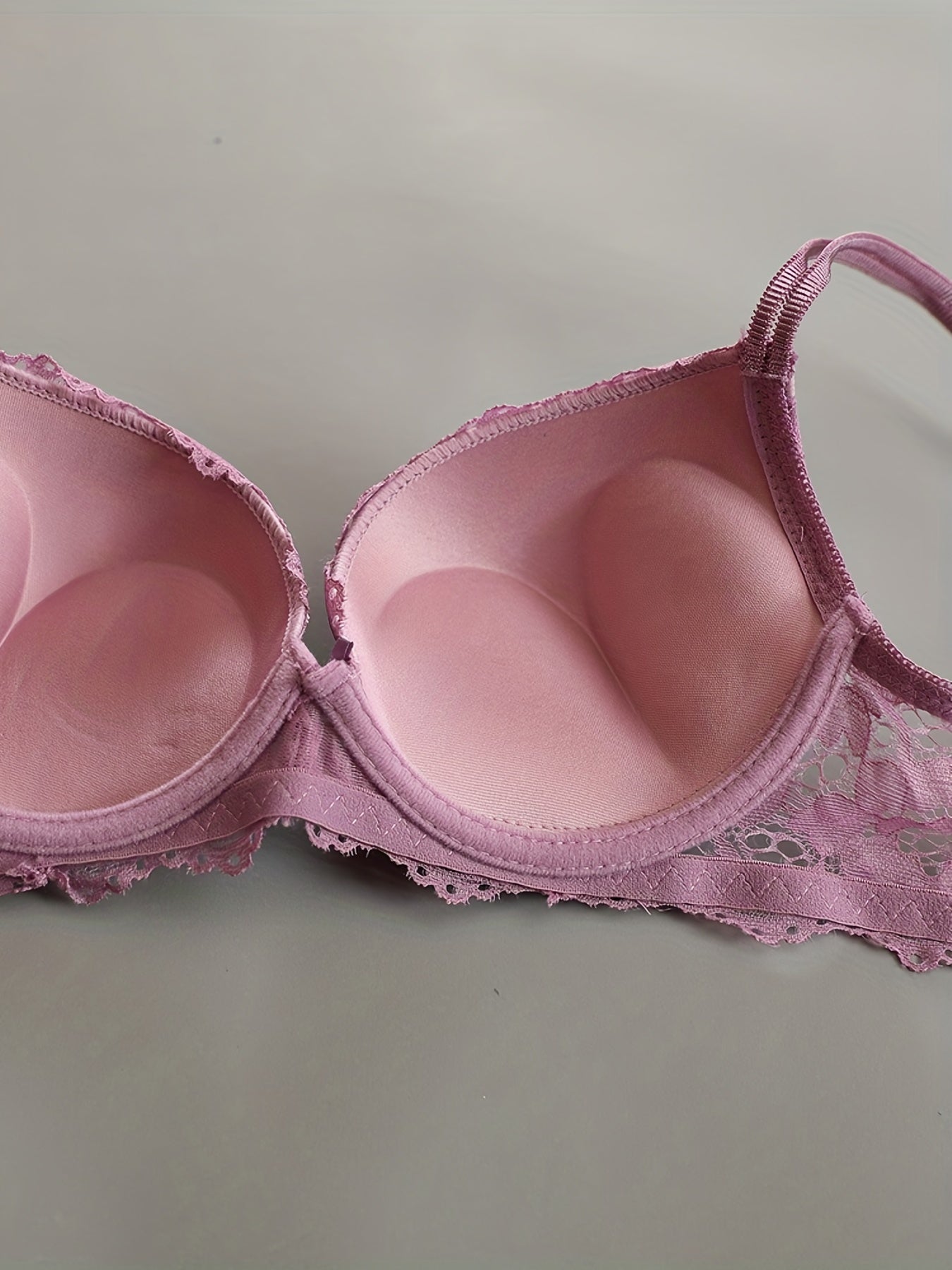 Double Strap Lace Push Up Bra for Women
