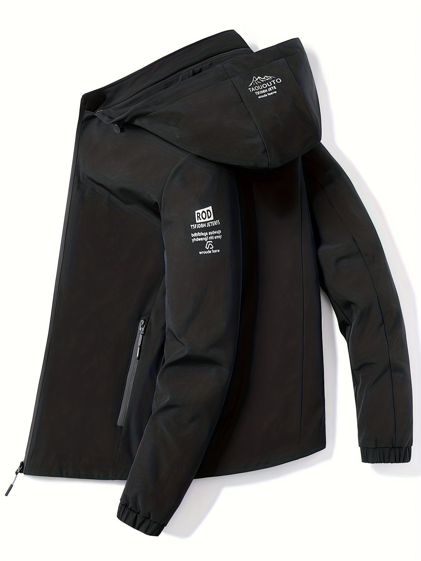 Boys Windbreaker Hooded Jacket Long Sleeve Zip Up Waterproof Jacket