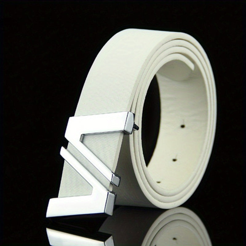 Men's Leather Automatic Buckle Business Belt Gift