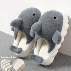 Men's Shark House Slippers Cozy Winter Shoes