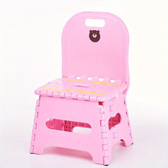 Thickened Folding Stool Backrest Portable Small Stool For Outdoor Activities