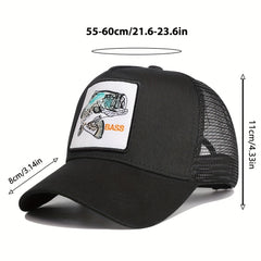 Fishing Hat Baseball Cap Trucker Breathable Grid Fishing Accessories